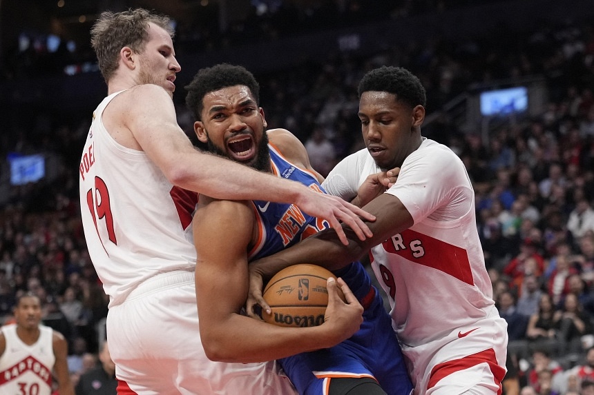 NY Knicks edge Toronto Raptors in NBA thriller