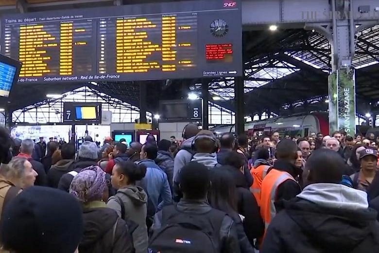 French Train Strikes Resume As Unions Square Off With Macron | The ...