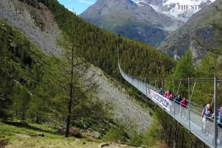 World's longest suspension bridge opens in Switzerland | The Straits Times