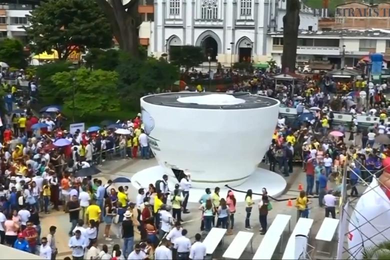 Colombian town brewing world record for biggest cup of coffee The