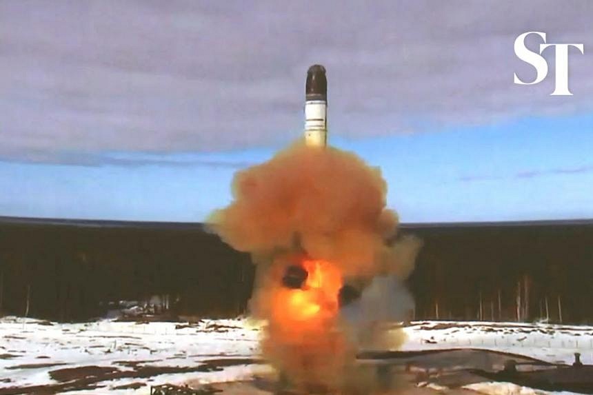 Russia Tests New Intercontinental Ballistic Missile | The Straits Times