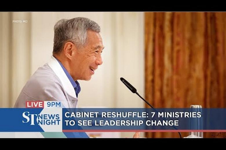 ST News Night: PM Lee Announces Major Cabinet Reshuffle; 7 Ministries ...