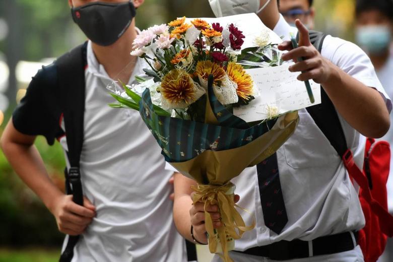 Solemn mood at River Valley High School as students return to campus