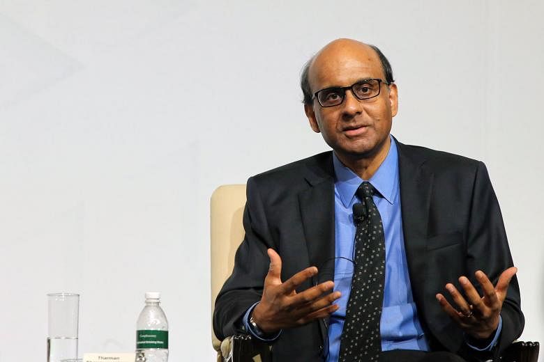 Asked whether he would be prime minister, DPM Tharman Shanmugaratnam said he did not see himself taking on the job.