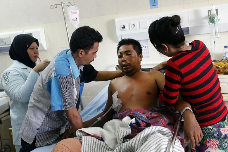 Mr Ahmad Fahri survived the incident with physical trauma - internal bleeding in the chest, a dislocated ankle joint and severe bruises on his back and face.
