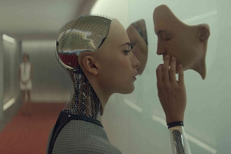 Android babe Ava (Alicia Vikander) is one of three characters under scrutiny in Ex Machina, a provocative film that raises the issue of artificial intelligence and its repercussions. Ju On demon-tyke Toshio (Kai Kobayaki).