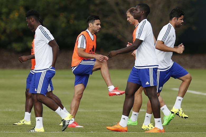Radamel Falcao (third from left) and Diego Costa (right) will give Chelsea manager more options in attack and insurance when either striker gets injured.