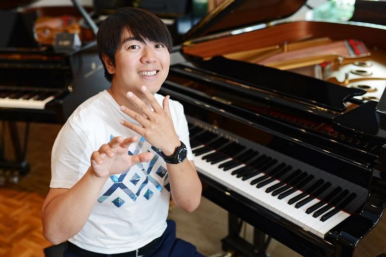 Chinese pianist Lang Lang cut short a holiday to prepare for the concerto he will be playing here.