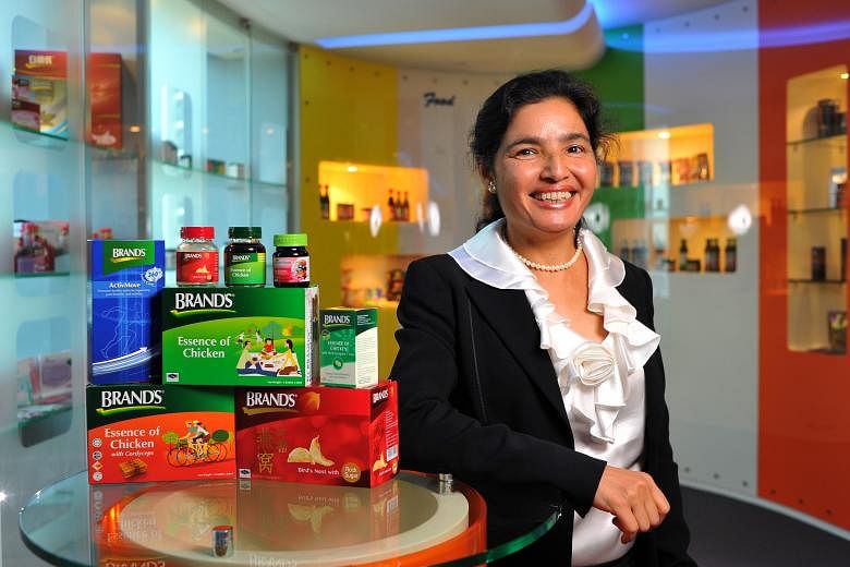 Cerebos thinks it is about time to send the chicken essence back to conquer the markets where it has its roots, says Ms Neerja Sewak (left). Britain, and Japan, home of Cerebos' parent Suntory Group, are potential markets.