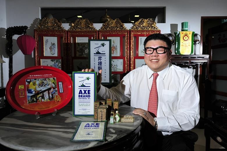 Leung Kai Fook Medical Company started as a cottage business making medicated oil in the 1930s and the formula of the oil has not changed much since then. It is now sold in 50 countries, with sales growing every year, says business development manage