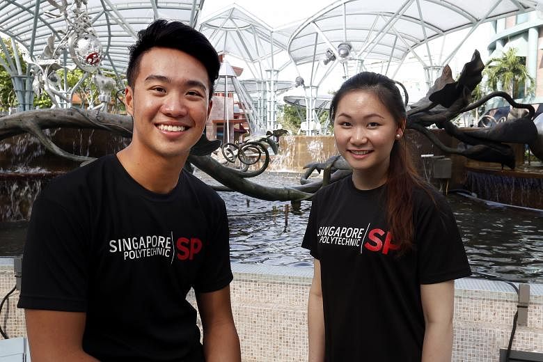 Singapore Polytechnic students Shaun Lim and Annie Ooi will both be doing year-long internship stints at Resorts World Sentosa.