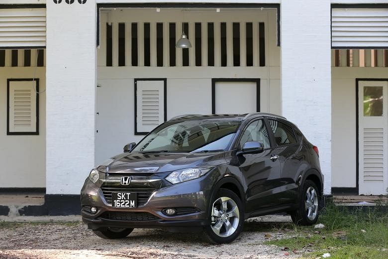 The Honda Vezel, now the best-selling parallel import, arrived a year earlier than the Honda HR-V (above) - the name of the same car assigned to Honda agent Kah Motor.