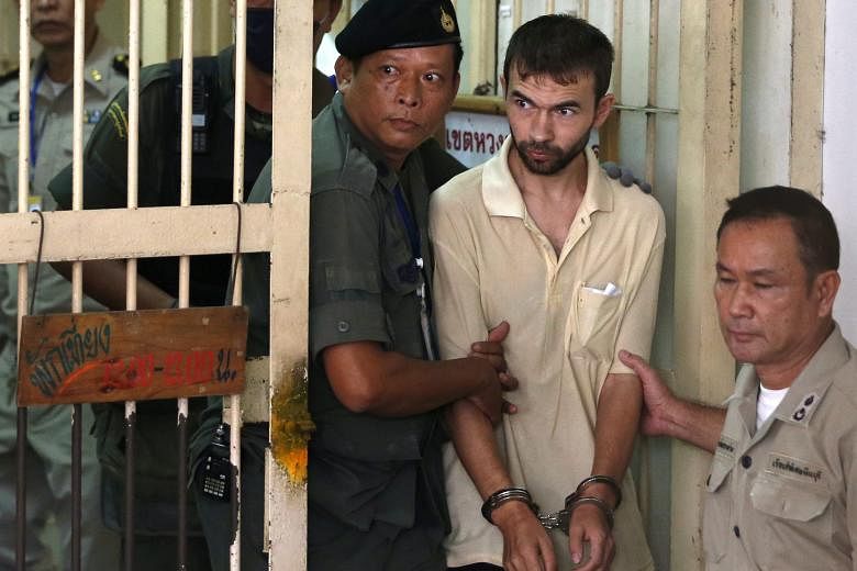 Adem Karadag (centre), one of the suspects linked to the Erawan Shrine bombing last month, has been accused of possessing similar materials used to make the bomb.