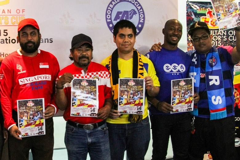 Representatives from various S-League fan clubs received their tickets to the 14th edition of the Sultan of Selangor Cup at the Jalan Besar Stadium yesterday evening. The match, to be played at the Shah Alam Stadium on Oct 24, is an annual friendly b