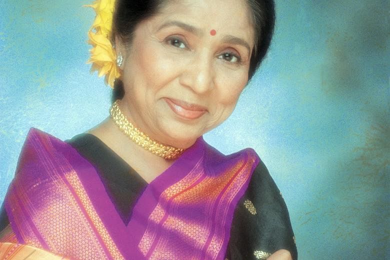 Asha Bhosle (left) is listed in the Guinness Book Of World Records as the most recorded singer.