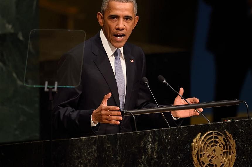 At the UN, Mr Barack Obama cast Russia's annexation of Crimea and Chinese aggression in the South China Sea as attempts to forsake the world order established over 70 years ago by the assembly.