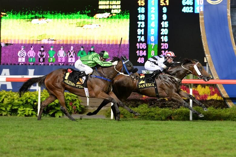 The SIA Cup (above) and KrisFlyer International Sprint were Singapore's only international Group One races, a status denoting the highest level of thoroughbred stakes.