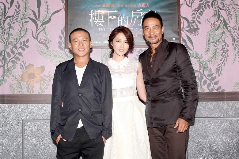 To be based on writer-director Giddens Ko's book, the movie The Tenants Downstairs will star (from far left) Lee Kang-sheng, Shao Yu-wei and Simon Yam.