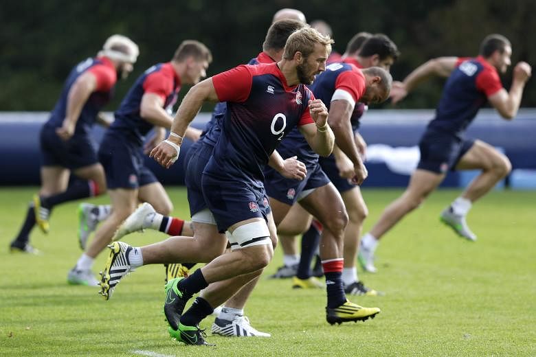 England captain Chris Robshaw (front) wants to use the match against Australia to silence critics. England cannot afford to lose again after an earlier group defeat by Wales.