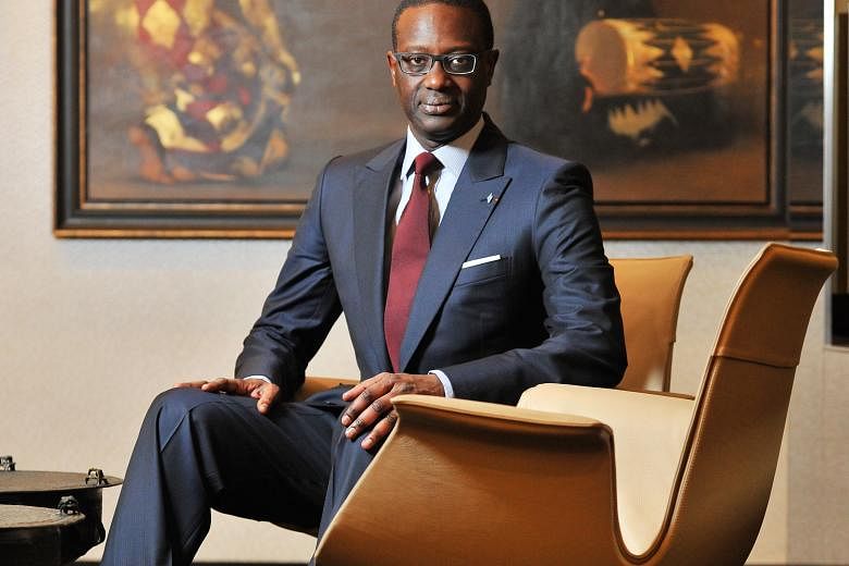 Mr Tidjane Thiam's appointment as Credit Suisse CEO saw its shares jump 20 per cent shortly after.