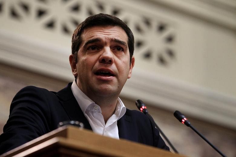 Government officials said Prime Minister Alexis Tsipras will tell Parliament that Greece will stick to the bailout, fight corruption and reform the state.