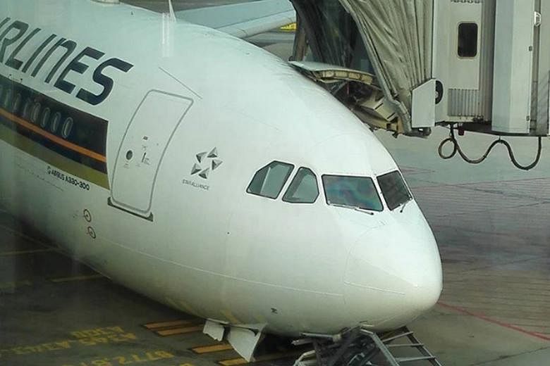 A Singapore Airlines (SIA) Airbus was damaged while the plane was undergoing checks yesterday morning. SIA said the nose gear retracted during a landing gear system check after maintenance work to rectify a defect. An engineer was on board at the tim