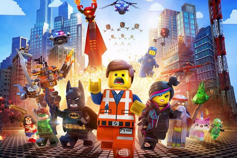 The Lego Movie (left) has fuelled demand for Lego toys.