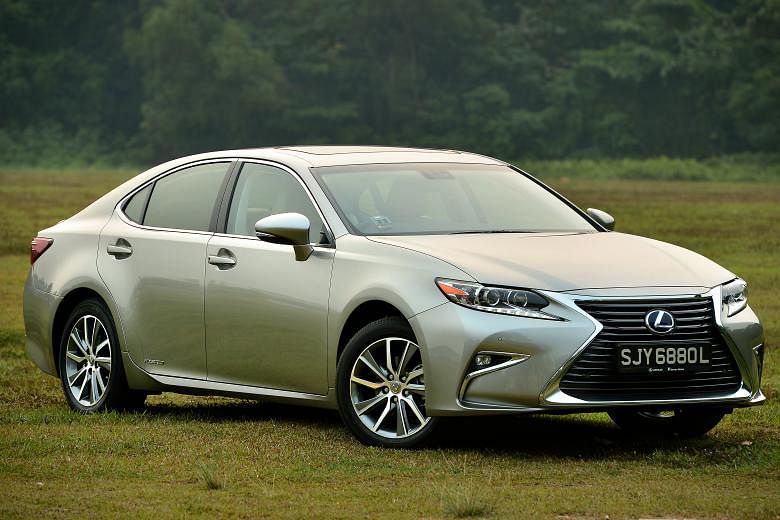 The Lexus ES Hybrid now looks sportier and its interior features more wood and leather.