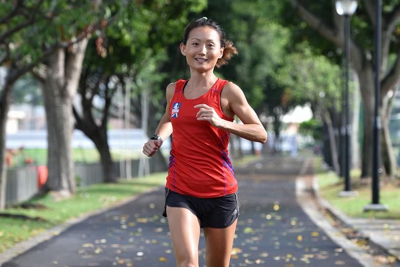 Ironman triathlete Lim Bao Ying is among five local runners in the closed elite category for the half-marathon in the Great Eastern Women's Run.