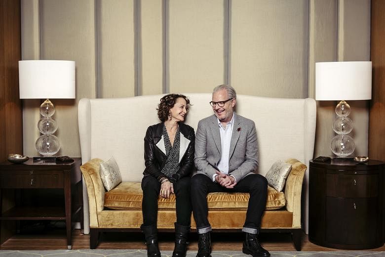 The Hunger Games producer Nina Jacobson and director Francis Lawrence, who helmed Mockingjay Part 2.
