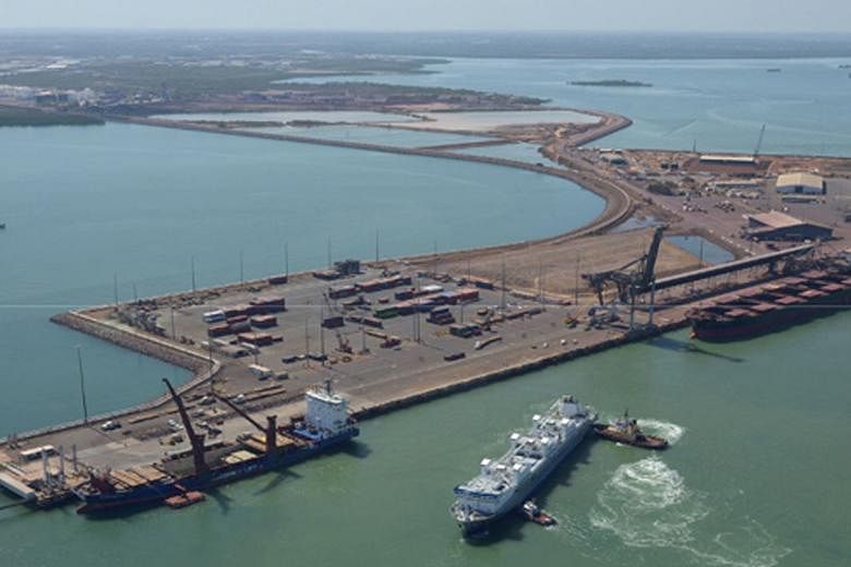 The port of Darwin lies close to a base through which US Marines have been rotating for the past three years. Its lease to a Chinese company with ties to China's military has sparked security fears. 