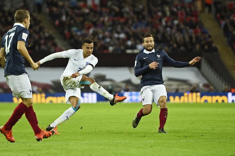 Dele Alli blasting England's first goal from 25 metres. While an emotional France side were below par, his strong showing in a young side bodes well for the future.