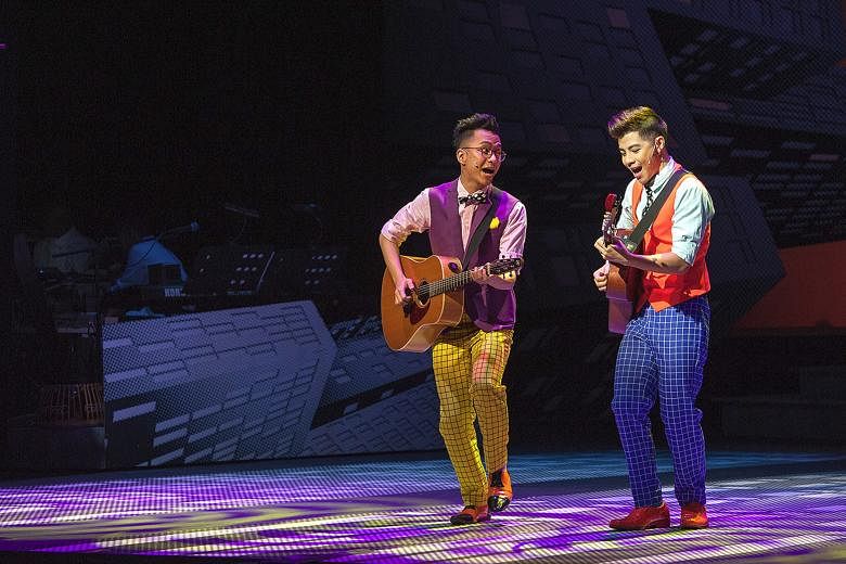 Sezairi Sezali (far left) and Benjamin Kheng's (left) musical and stage harmony makes for a brilliant bromance.