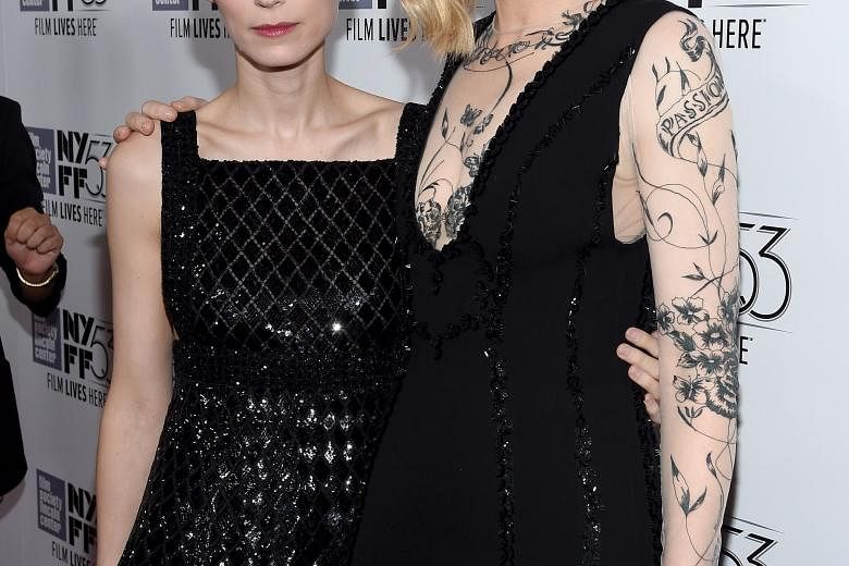 Carol's stars Rooney Mara (left) and Cate Blanchett (right) are both in the running for Best Female Lead.
