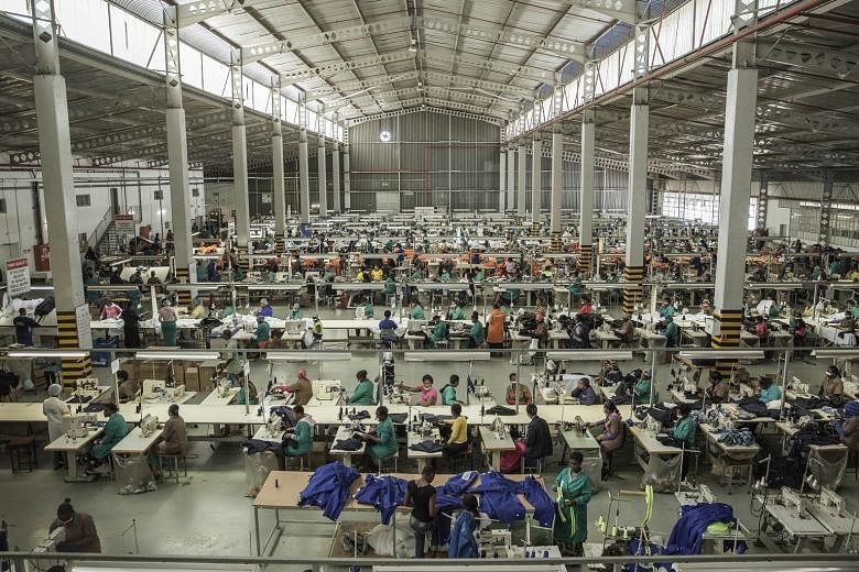 A foreign-owned textile factory in Swaziland. The post-industrial economy has opened up a new chasm in the labour market, between those with stable, high-paid and fulfilling services jobs and those with fleeting, low-paid and unsatisfying jobs.