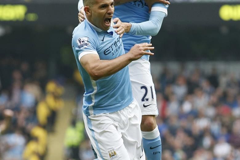 Manchester City's David Silva (right) and Sergio Aguero could feature in the clash with Arsenal after returning from their injuries.