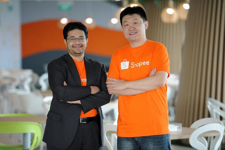 Garena founder and CEO Forrest Li (right) and group president Nick Nash, who led an investment in Garena when he was head of South-east Asia at private equity firm General Atlantic.
