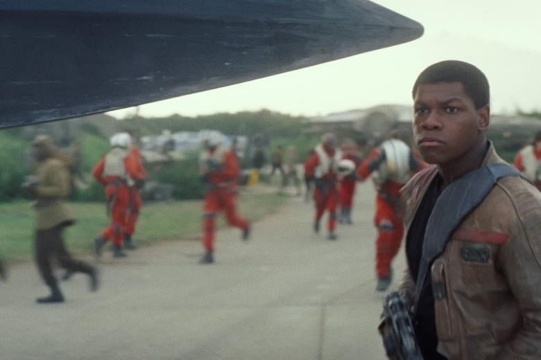 Having a non-white male protagonist, John Boyega as Finn, in Star Wars: The Force Awakens is refreshing.