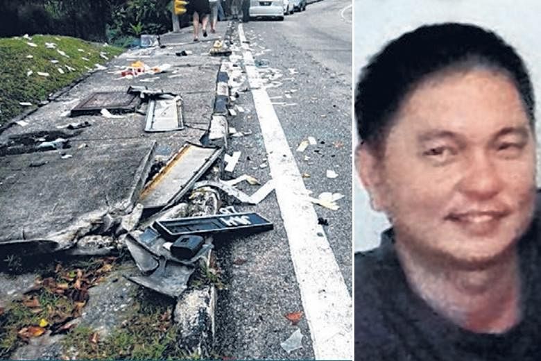 Singaporean businessman Lim Yew Beng (above) died after his Mercedes-Benz collided with another vehicle on New Year's Day near the KSL City Mall in Johor Baru.