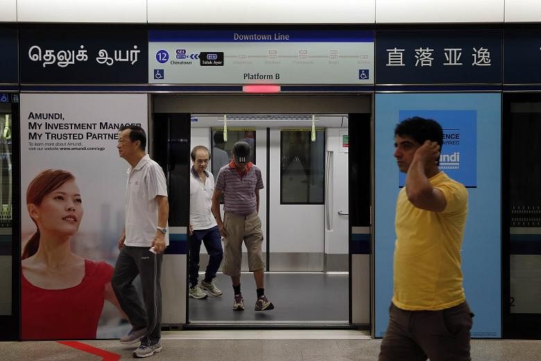 The LTA put up new Tamil names for the Promenade, Downtown, Telok Ayer and Cashew MRT stations on the Downtown Line after it reviewed all the translations of the line's station names following commuter feedback that the Tan Kah Kee station was inaccu
