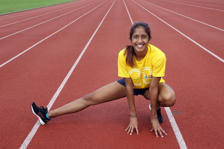 Student Veronica Shanti Pereira, who won bronze for the 100m and gold for the 200m at last year's SEA Games, has never counted calories because she knows they would be burned off during training.