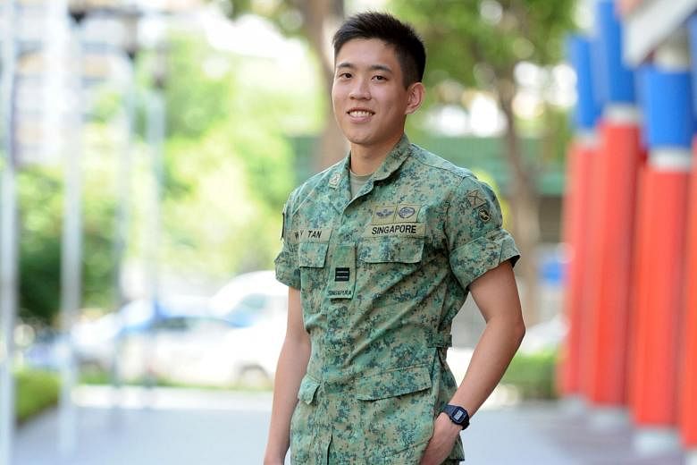 Capt Samuel Tan (above) is an artillery officer, but he can be called upon to defend servicemen in a court of law. Cases where servicemen are tried for military offences are heard at the Court-Martial Centre (below) in Kranji Camp II.