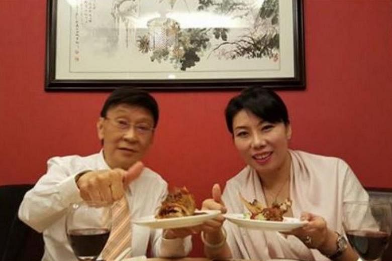 Chin Whai, 78, and Ms Li Yujie, 38.