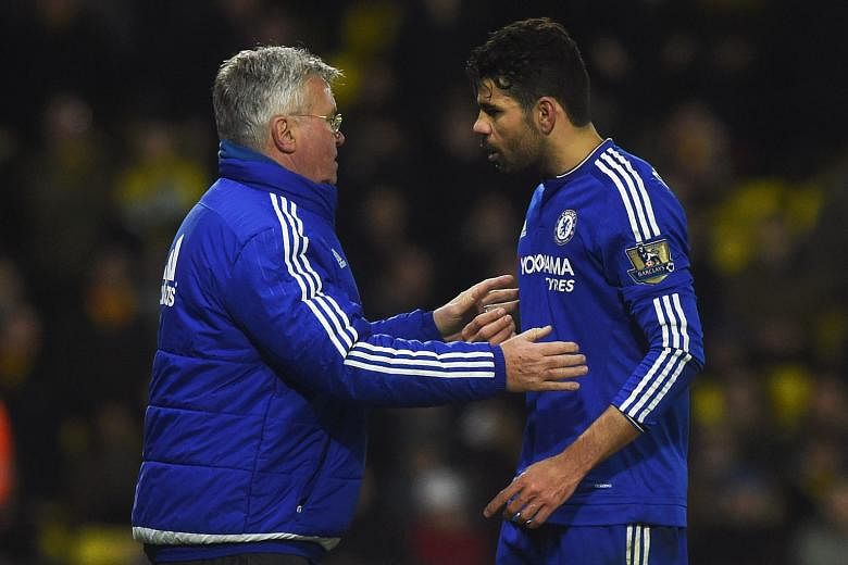 Chelsea have enough problems of their own, with Guus Hiddink overseeing a 0-0 draw at Watford on Wednesday. Diego Costa was lucky to escape a red card despite several run-ins with the opposition.