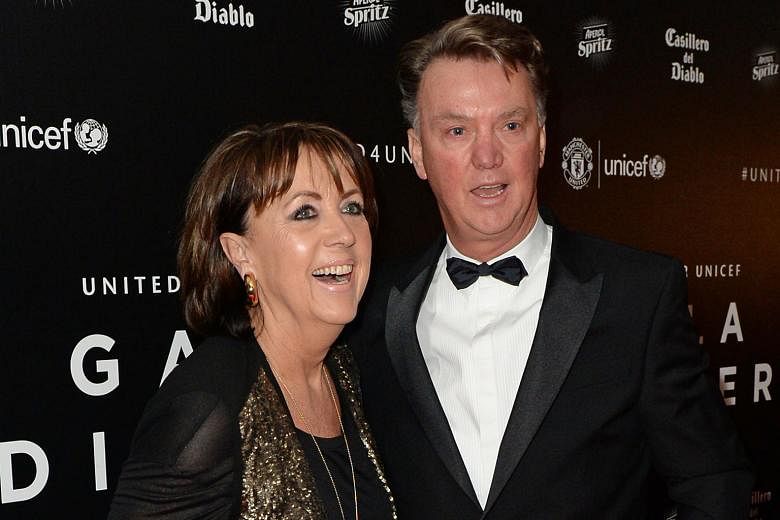 Louis van Gaal and his wife Truus at the United for Unicef dinner in December. While Jose Mourinho was once an assistant to the Dutchman and a regular visitor to their home, the possibility that student could replace master has caused the van Gaals t
