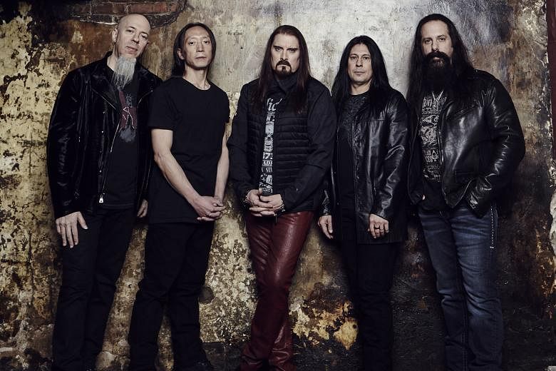 Dream Theater comprise (from left) Jordan Rudess, John Myung, James LaBrie, Mike Mangini and John Petrucci.