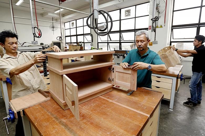 The Singapore Furniture Industries Council will offer a range of training programmes. Course fees will be fully borne by the employers, with funding support from the National Trades Union Congress' e2i and the Singapore Workforce Development Agency.