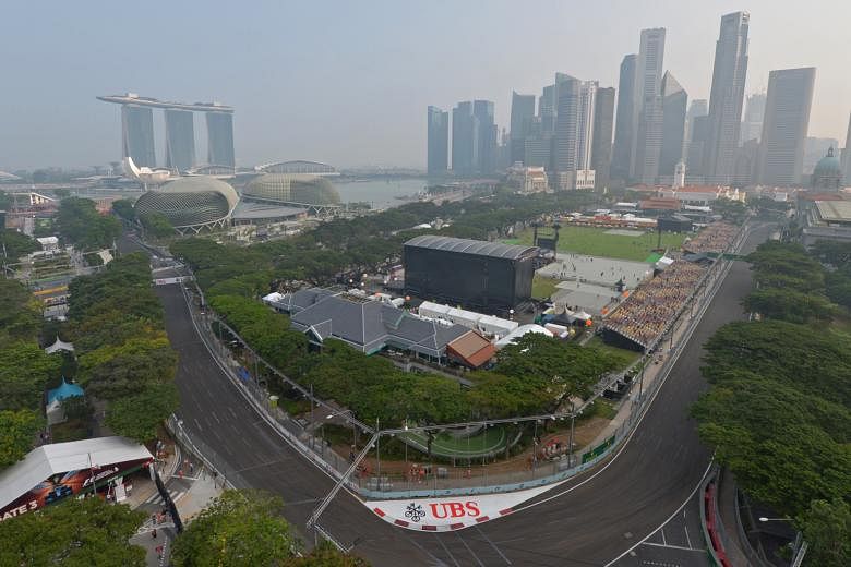 A view of the Padang and the CBD as seen from Swissotel The Stamford. The first Car-Free Sunday SG will kick off with a mass walking, jogging and cycling event along a 4.7km route of fully and partially closed roads. The area will host mass aerobic w