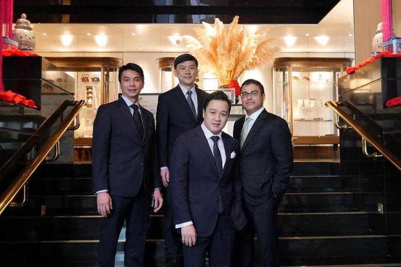 Members of the key management team of ZACD's Asia-Pacific Real Estate Opportunistic Fund (from left): Mr Chen Siew, Mr Nicholas Mak, Mr Ryan Gwee, and Mr Darin Baur. The $300m fund is aiming for an internal rate of return of 15 per cent per year and 