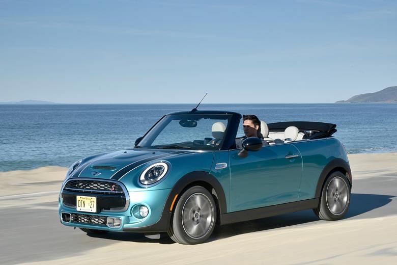 The new Mini Cooper S Convertible is bigger than the previous model and it reaches the century mark faster too.